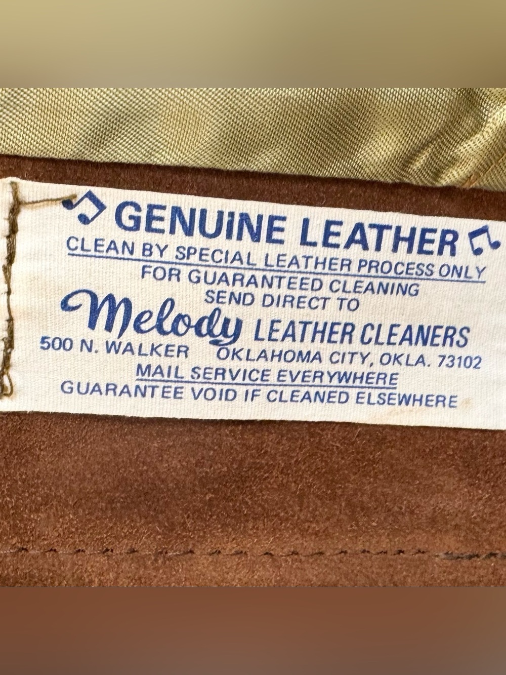 Vintage Pioneer Wear Genuine Leather Suede Fringe Two Tone Brown 70s Jacket Coat - Picture 4 of 12